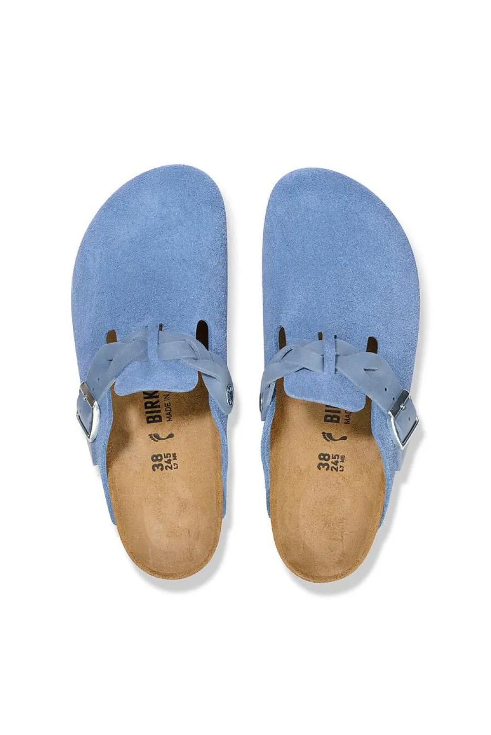 Boston Braided Suede Leather Elemental Blue