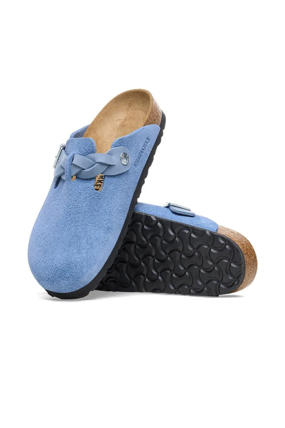 Boston Braided Suede Leather Elemental Blue