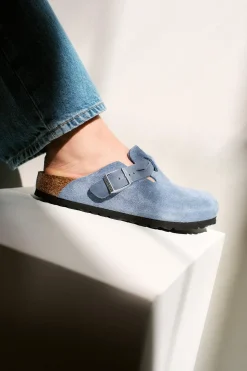 Boston Braided Suede Leather Elemental Blue