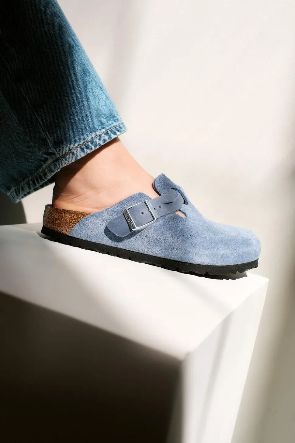 Boston Braided Suede Leather Elemental Blue
