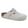 Boston Suede Leather Antique White