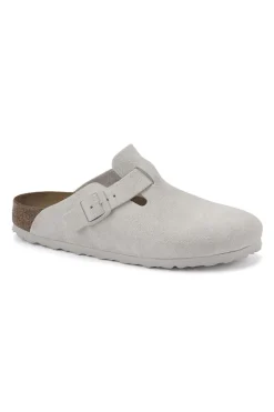 Boston Suede Leather Antique White