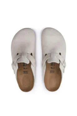 Boston Suede Leather Antique White