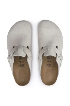 Boston Suede Leather Antique White
