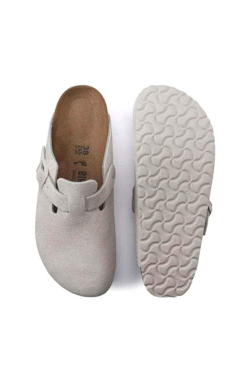 Boston Suede Leather Antique White