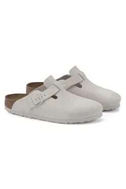 Boston Suede Leather Antique White