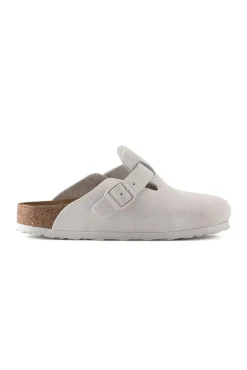 Boston Suede Leather Antique White