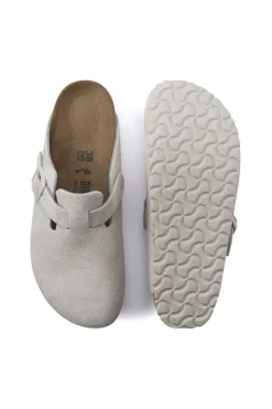 Boston Suede Leather Antique White