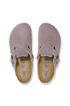 Boston Suede Leather Faded Purple