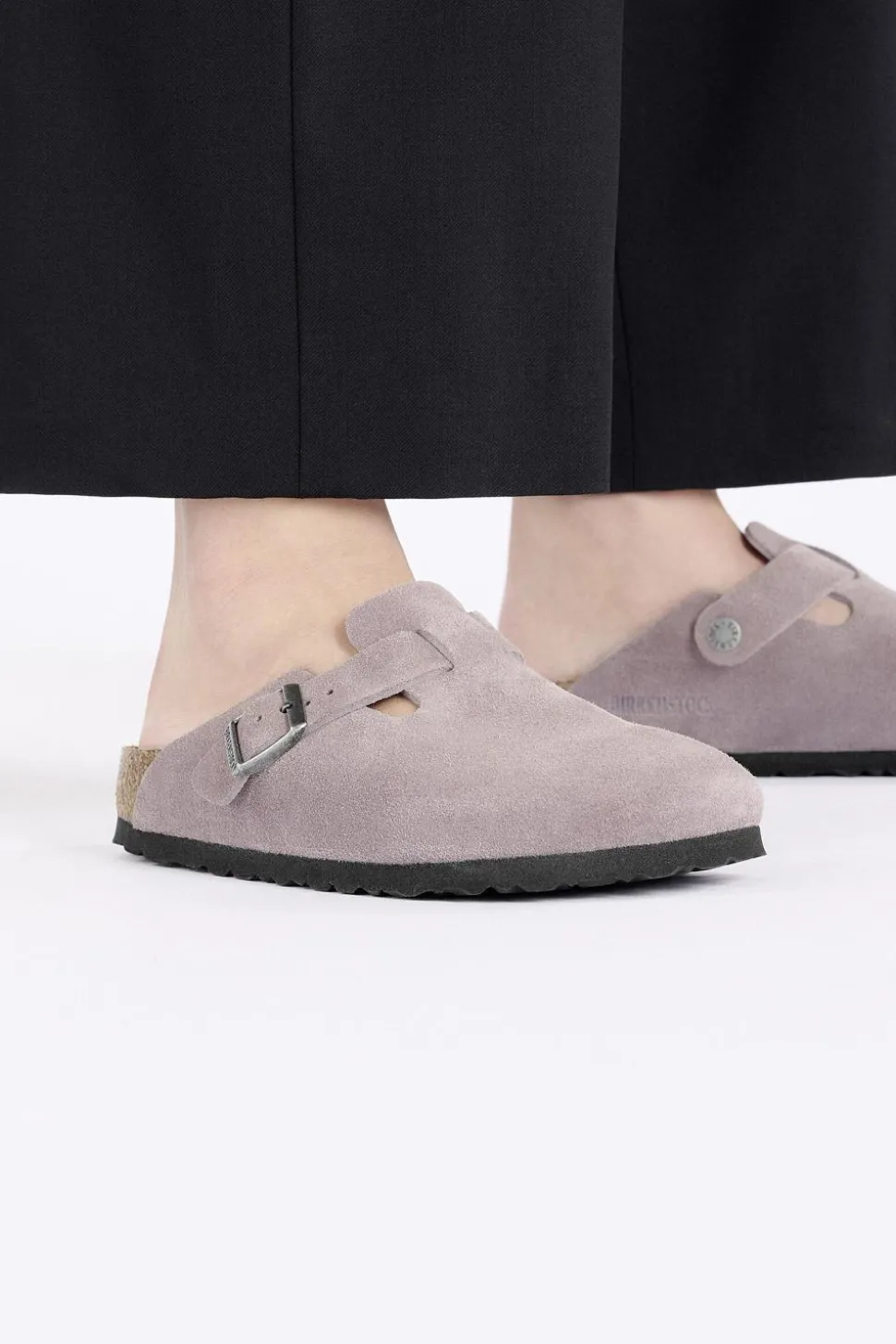 Boston Suede Leather Faded Purple