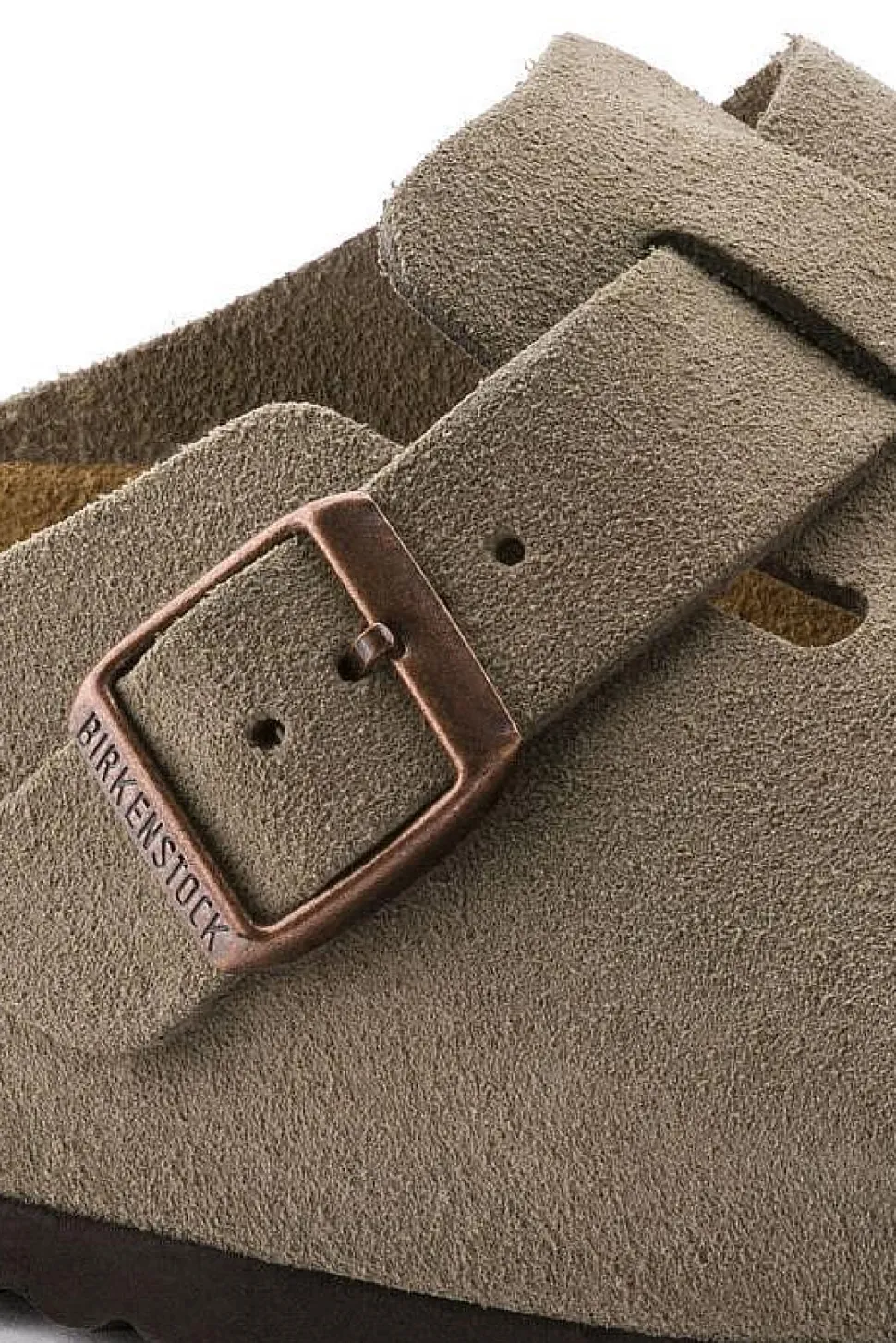 Boston Suede Leather Taupe
