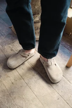 Boston Suede Leather Taupe