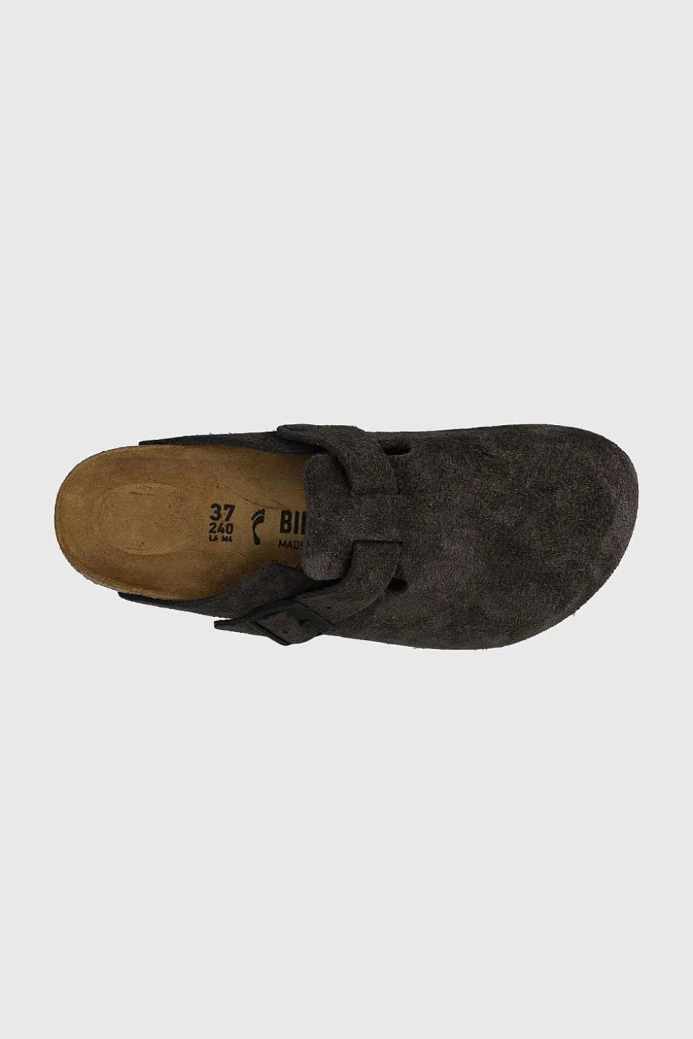 Boston Suede Leather Velvet Grey