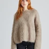 Boxy Alpaca Knit Truffle Melange