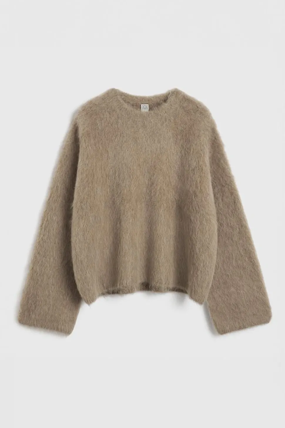 Boxy Alpaca Knit Truffle Melange