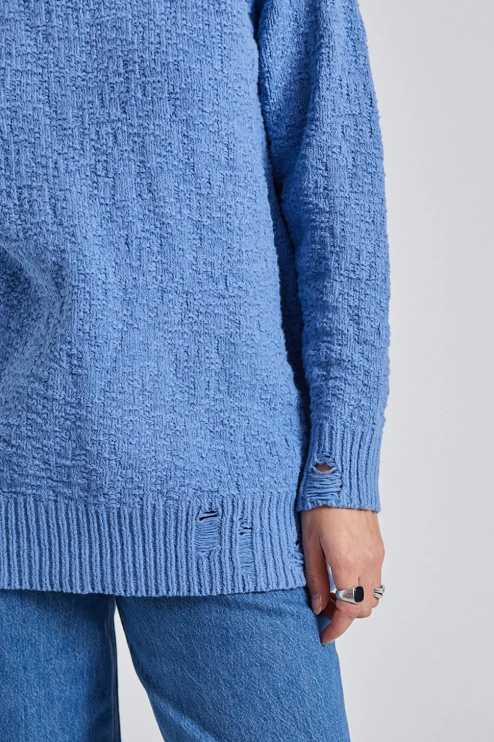 Bud Knit Sweater Lt Blue