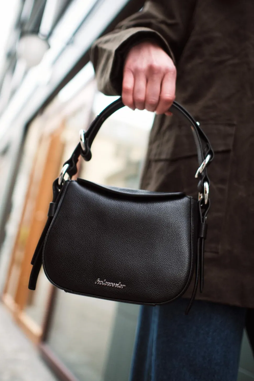 Bud Leather Bag Mini Black