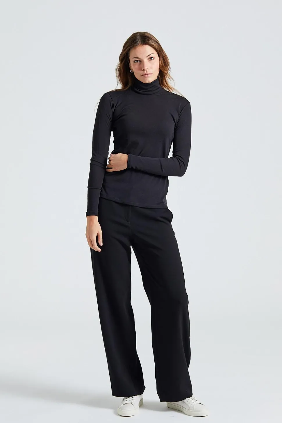 Camilla Wool Polo Black
