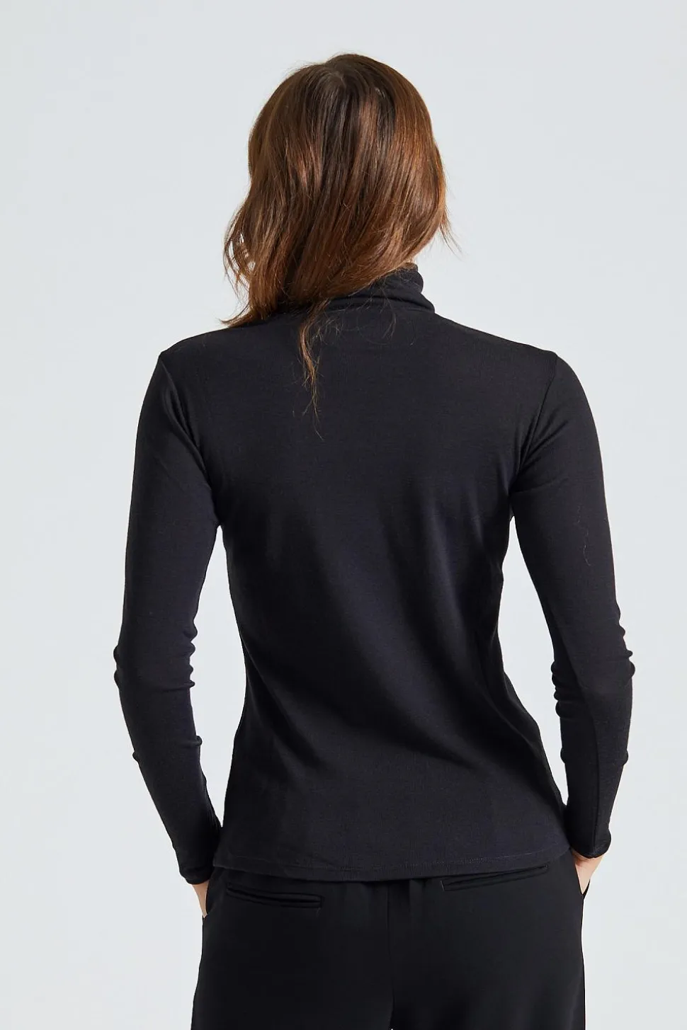 Camilla Wool Polo Black