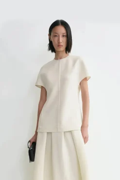 Cap-Sleeve Top Macadamia