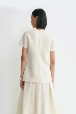 Cap-Sleeve Top Macadamia