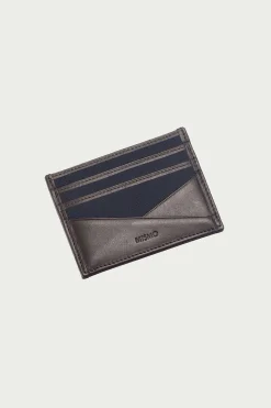 Cardholder Navy/Dark Brown