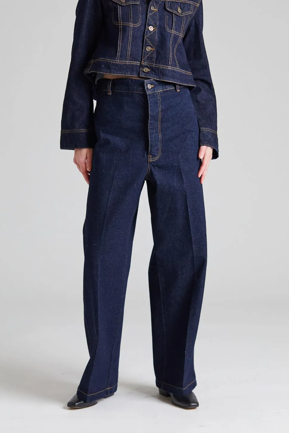 Cargo Jean Dark Indigo Rinse