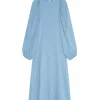 Carolina Crinkled Dress Lt Blue