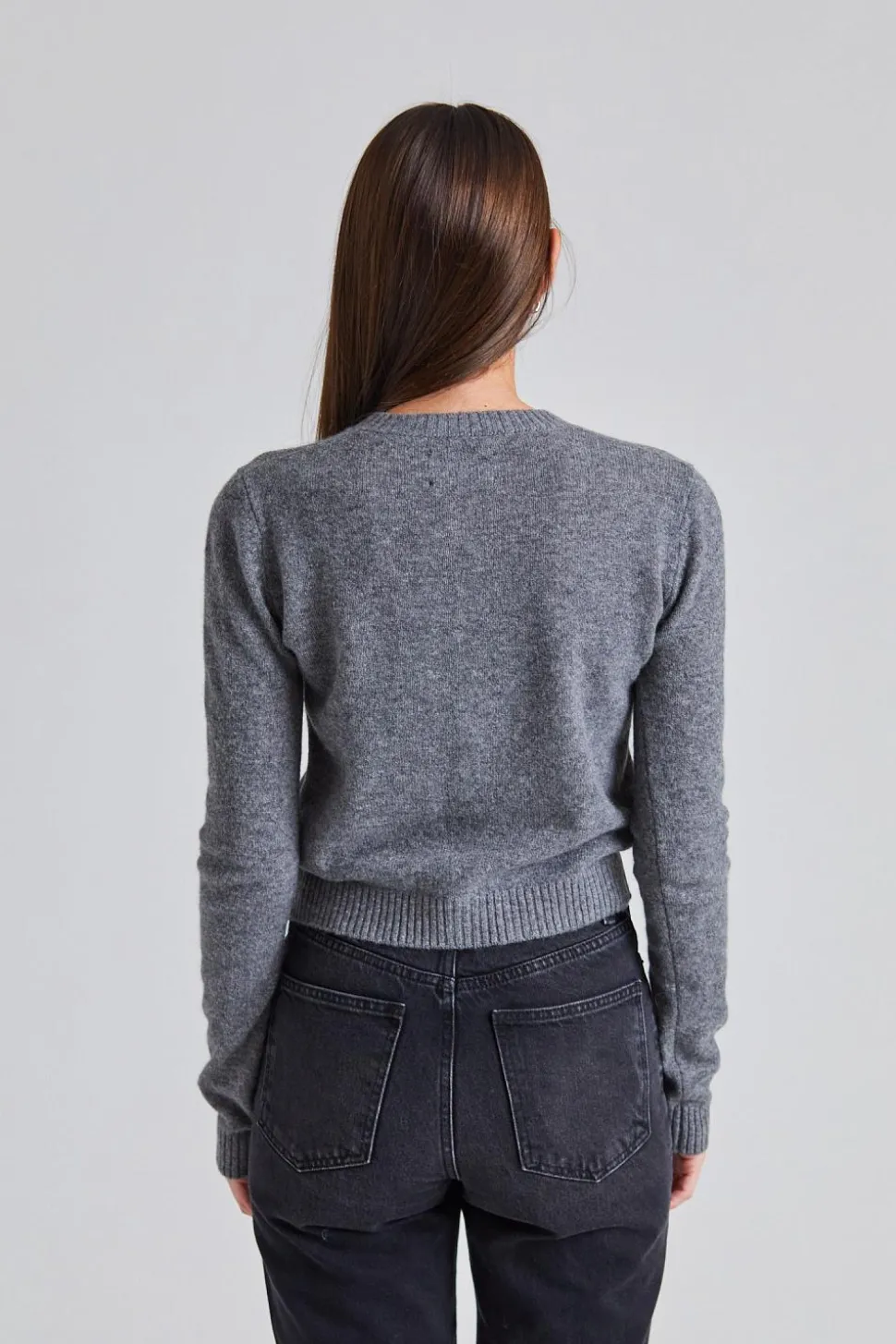 Cashmere Cardigan Dark Grey