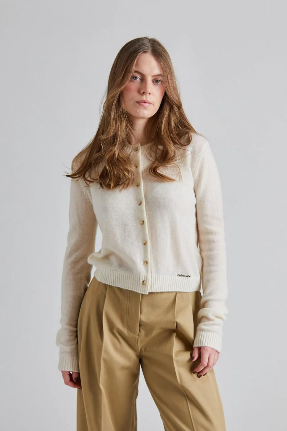 Cashmere Cardigan Ecru
