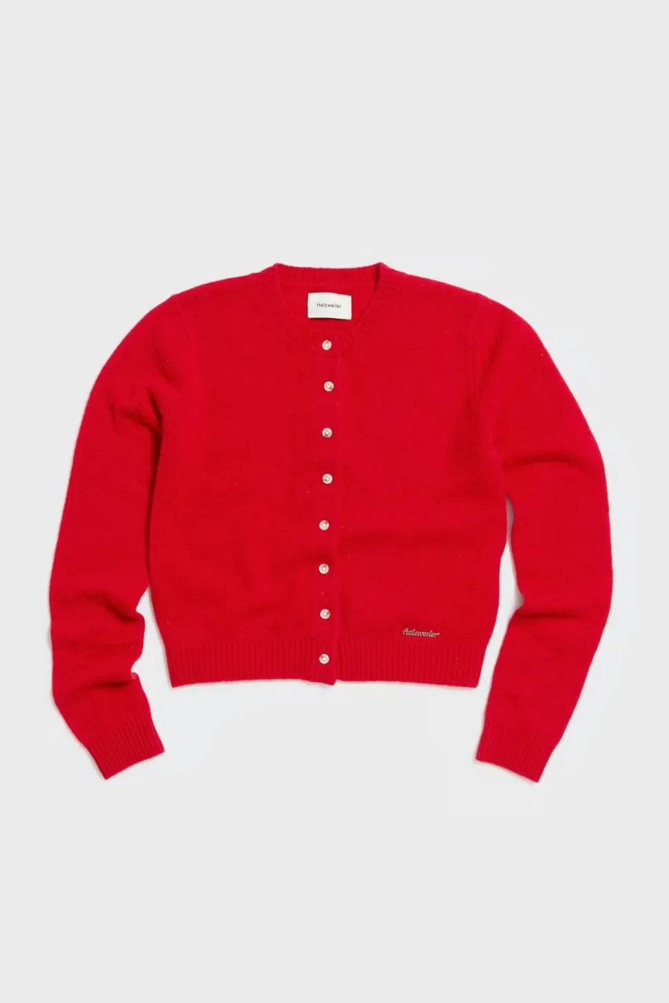 Cashmere Cardigan Red
