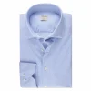 Casual Light Blue Patterned Jersey Shirt Slim