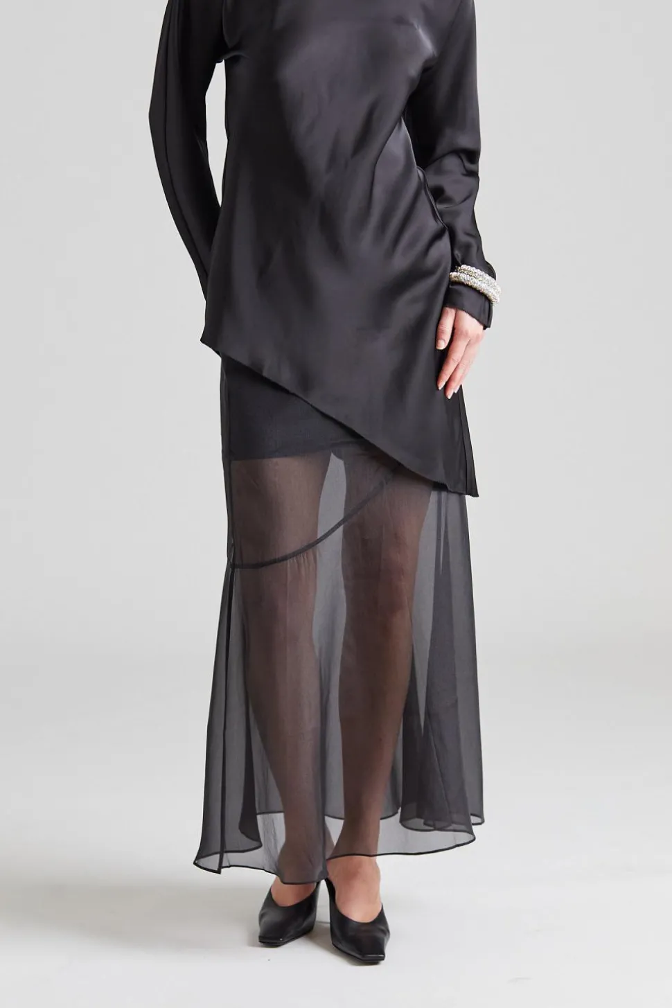 Cedar Flared Skirt Black