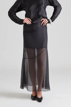 Cedar Flared Skirt Black