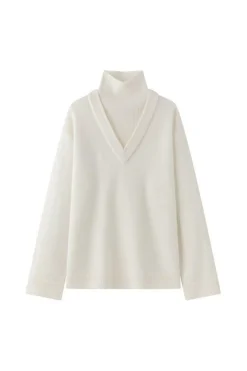 Cedar V Neck Knit Ivory