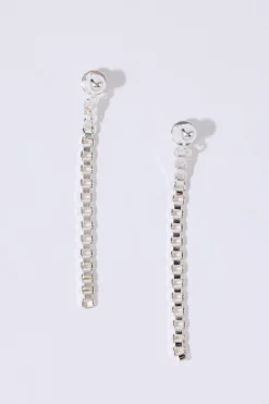 Chain Earrings Silver