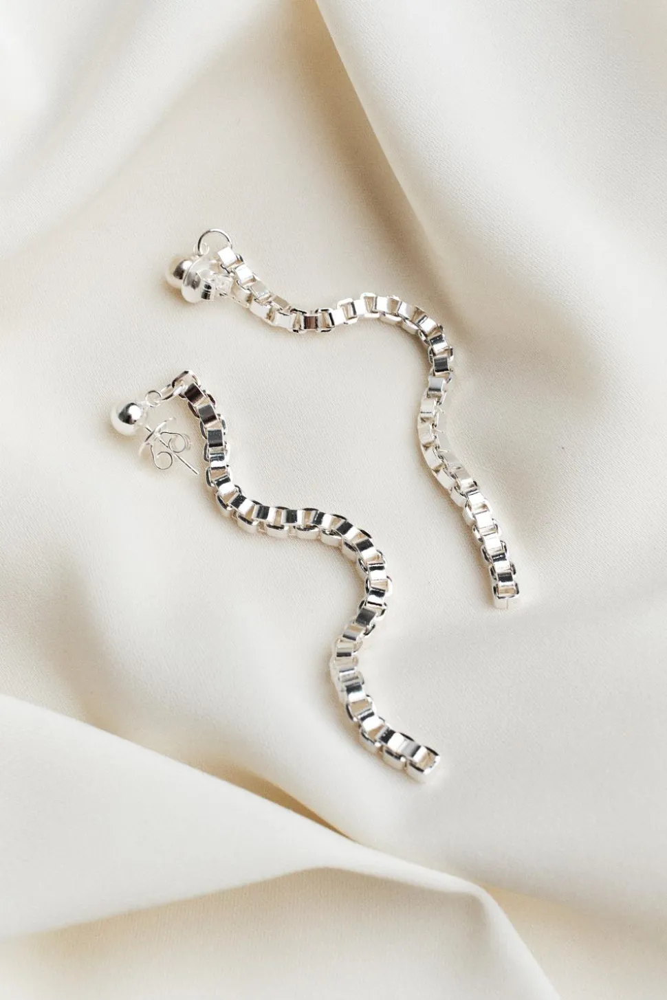 Chain Earrings Silver