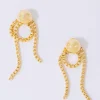 Chain Loop Earrings Gold