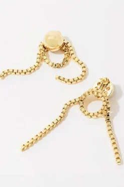 Chain Loop Earrings Gold