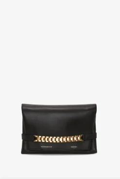 Chain Pouch With Strap Black