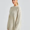 Chunky Cable Knit Cream