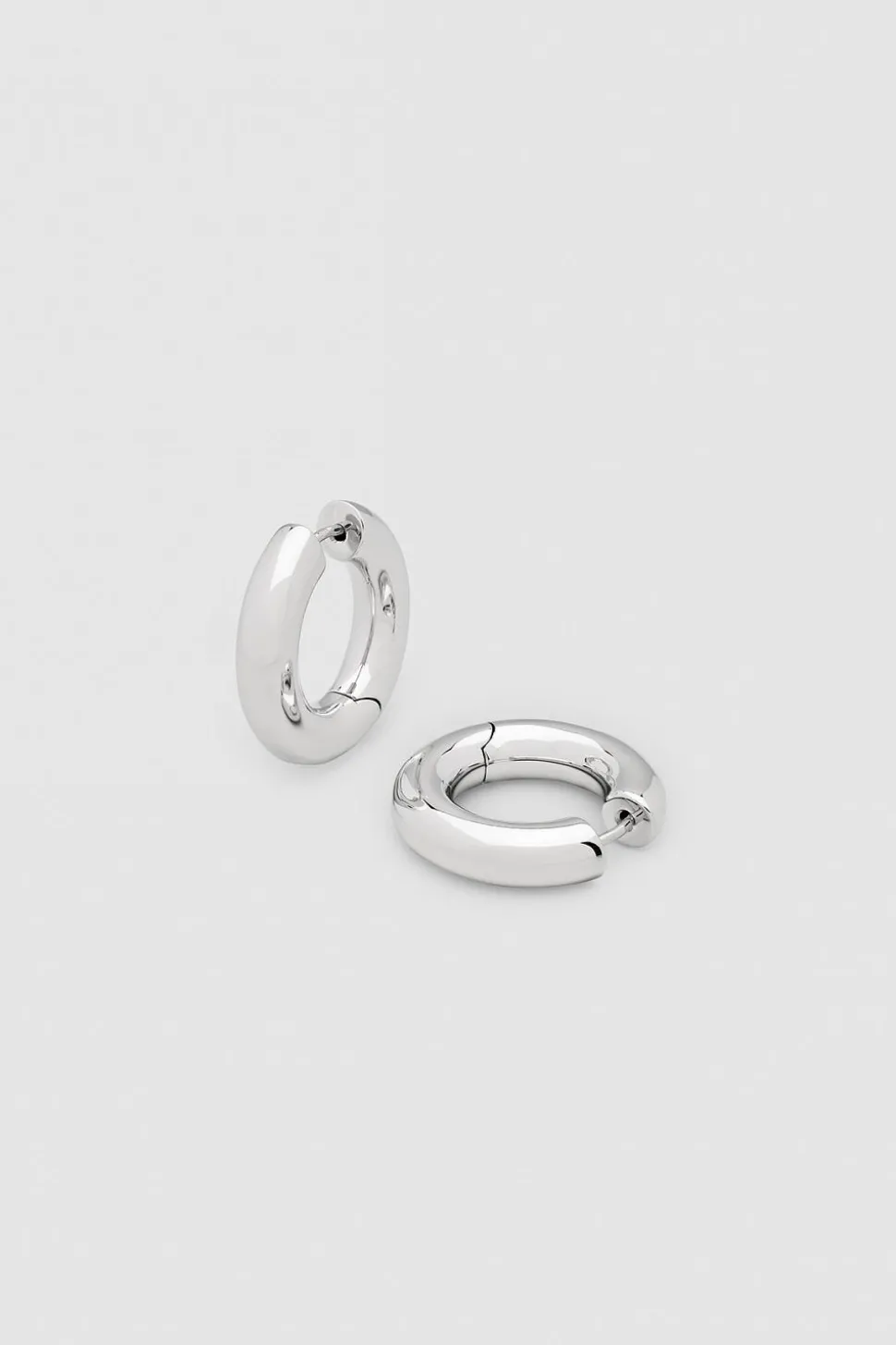 Chunky Hoops Medium Silver