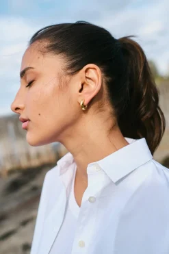 Chunky Hoops Small Gold
