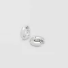 Chunky Hoops Small Silver
