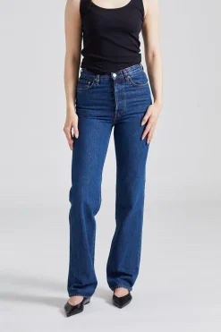 Classic Cut Denim Full Length Dark Blue