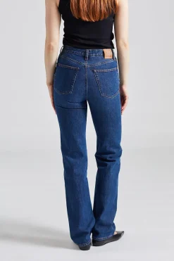 Classic Cut Denim Full Length Dark Blue
