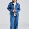 Classic Denim Jacket Vibrant Blue