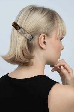 Classic Hair Clip Brown Leo