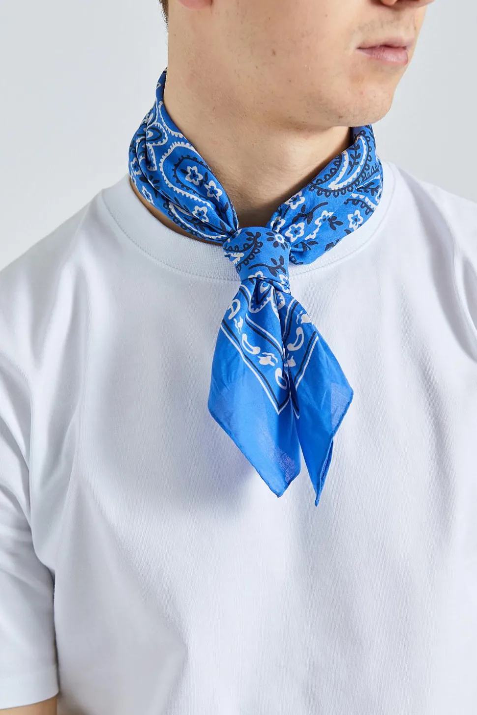 Classic Paisley Bandana Blue