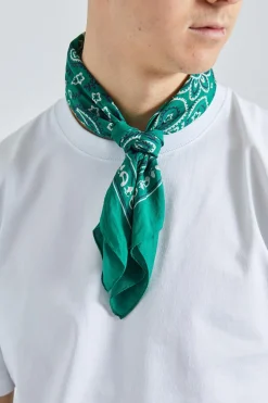 Classic Paisley Bandana Green
